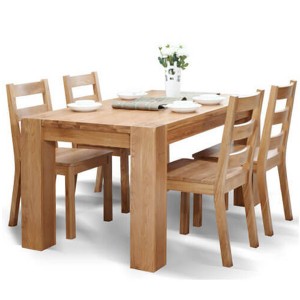 Wooden Dining Table and Chairs Set