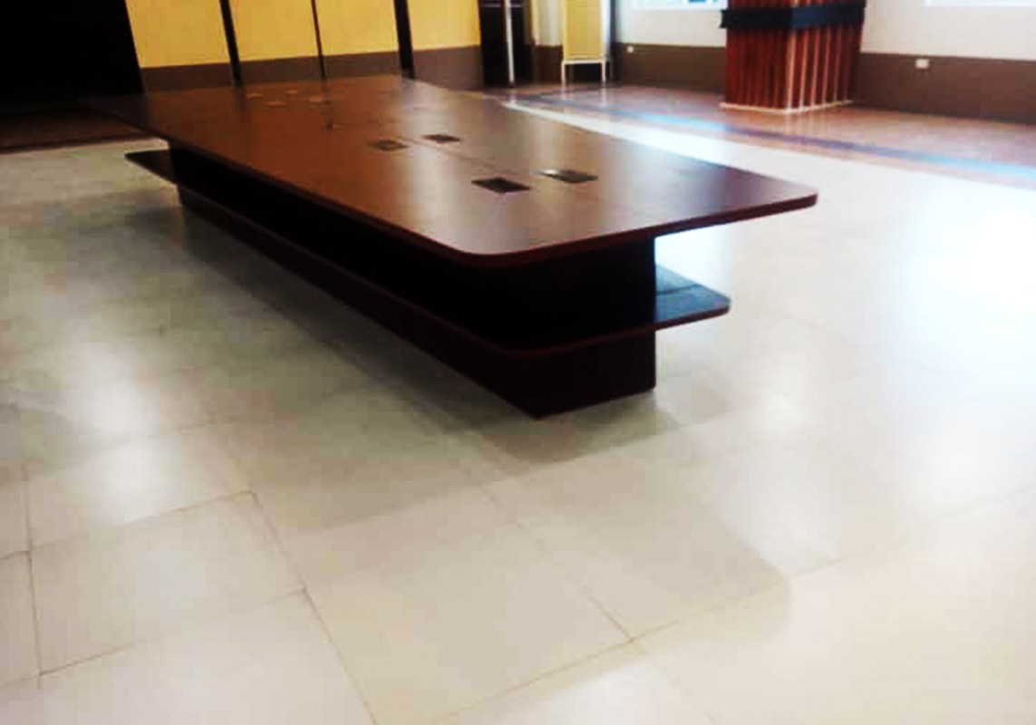 ST. PAUL UNIVERSITY wooden conference table