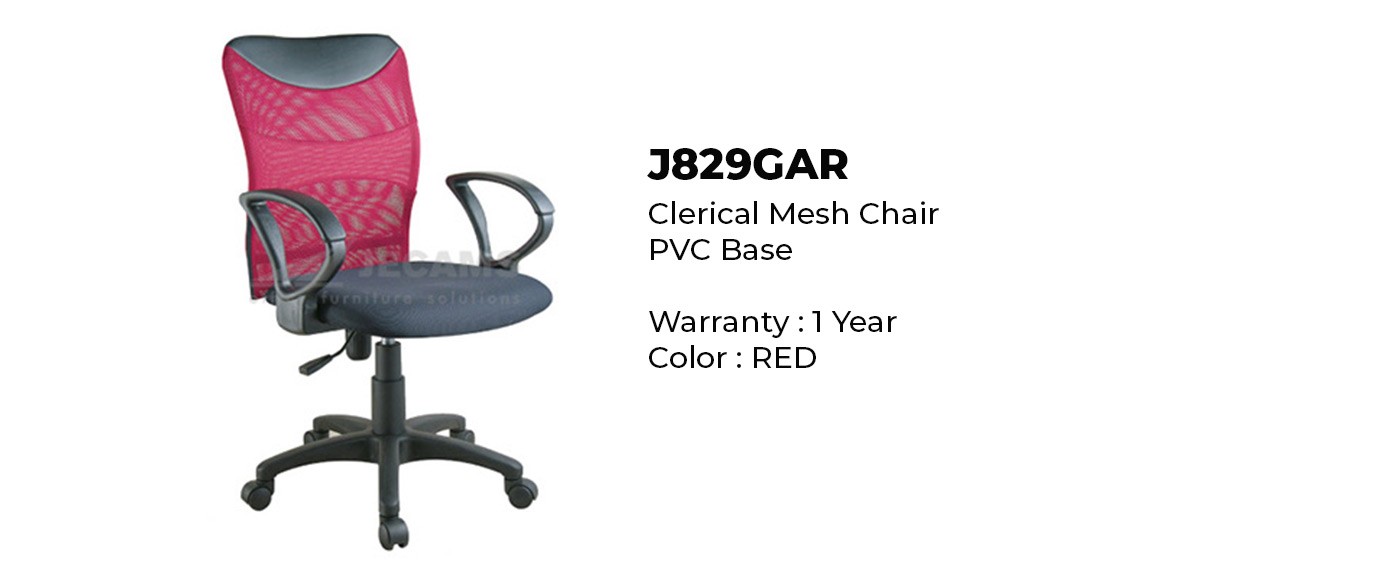 black and red high back mesh chair