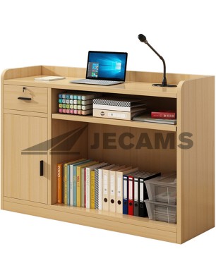 Functional podium suited for classrooms and training rooms