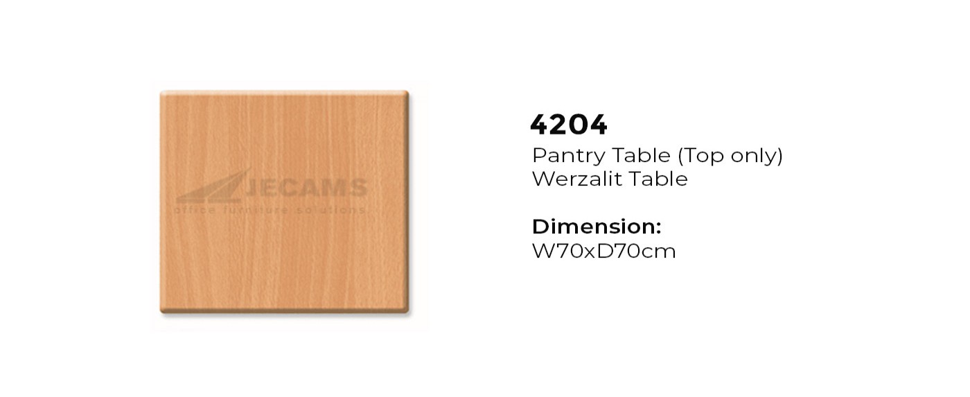 Light Brown Werzalit Table Top