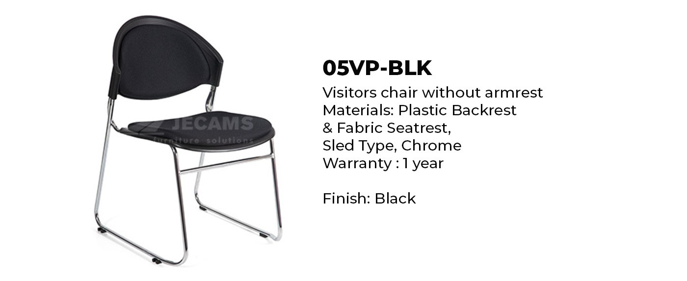 black fabric seat office chair