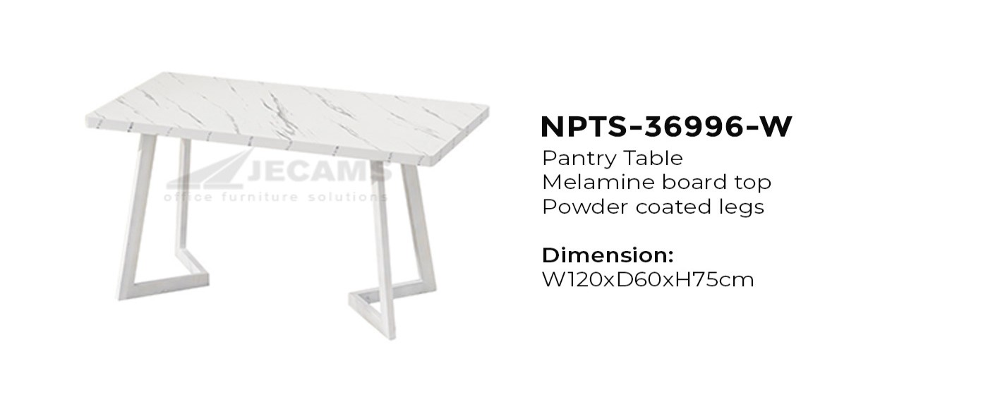 White Melamine Board Pantry Table