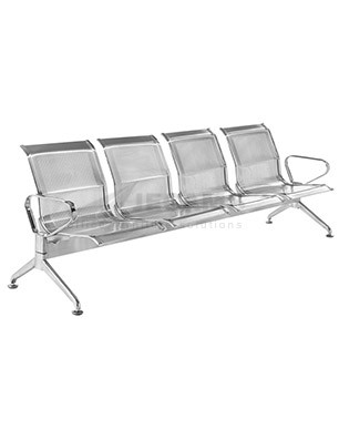 stainless steel gang chair