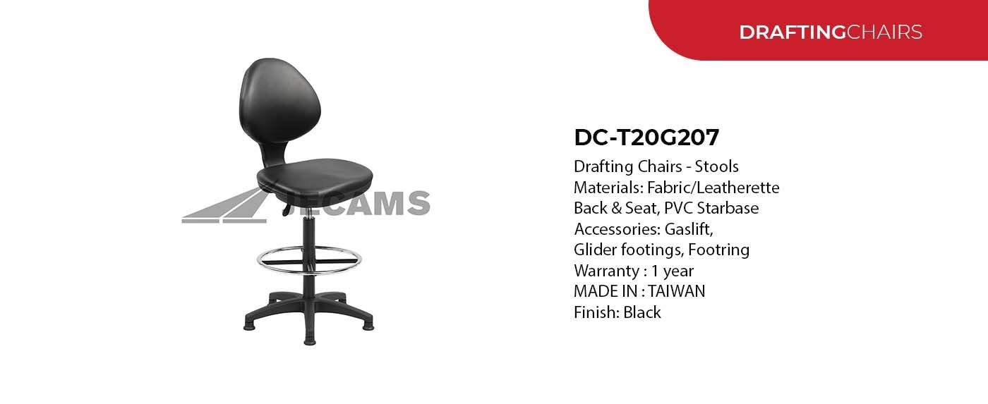 black minimalist barstool