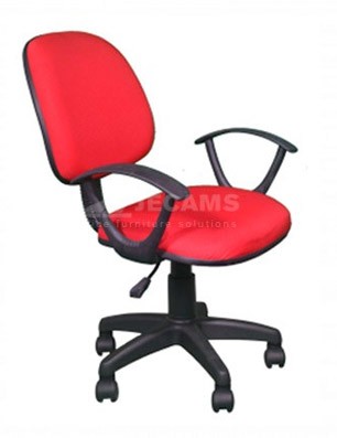 red office chair