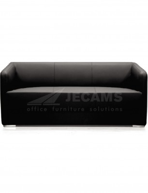 black office sofa COS-812 3 Seater