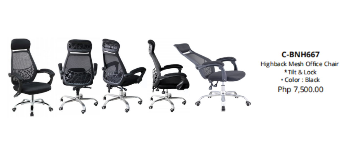 black high back mesh chair