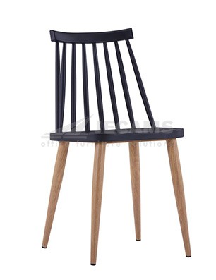 Contemporary Black Plastic Chair
