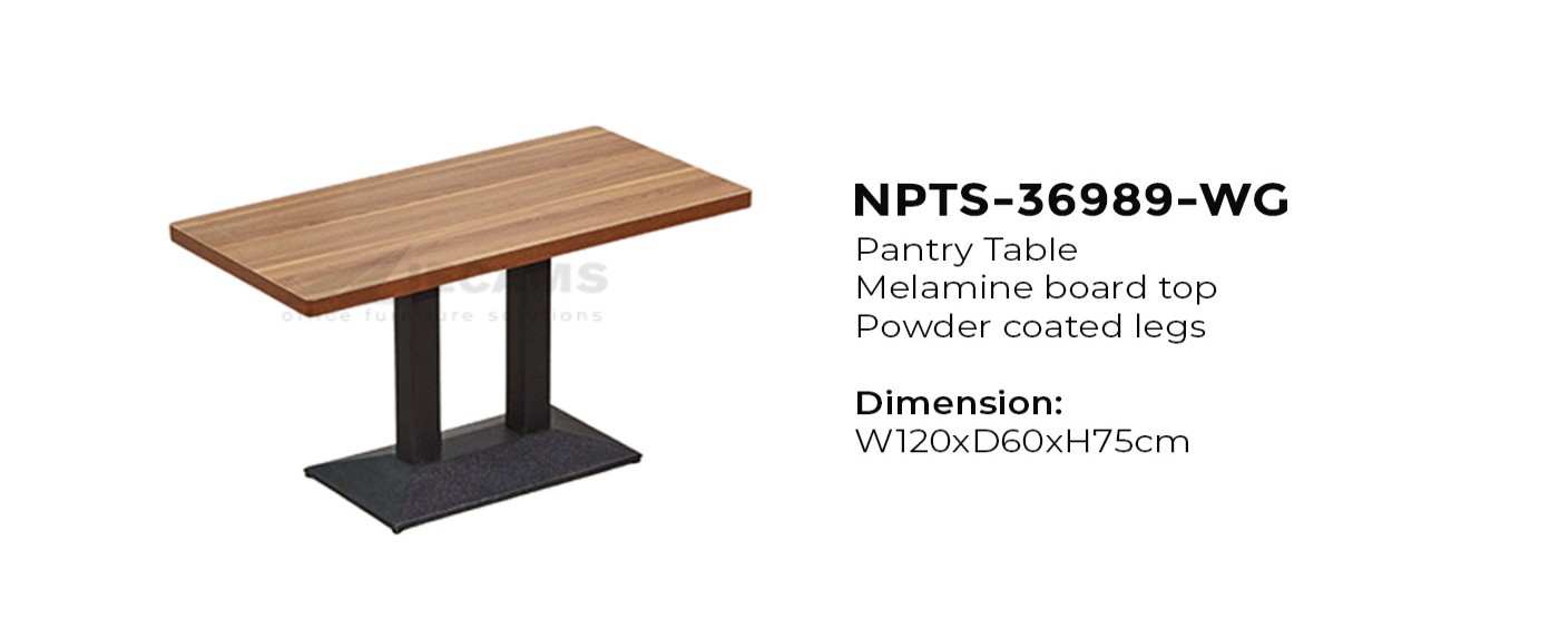 Brown Melamine Pantry Table