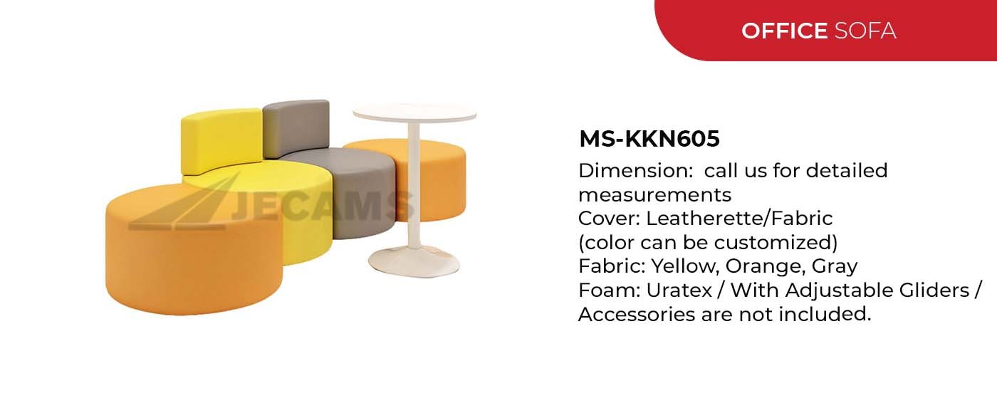 yellow and orange office sofa