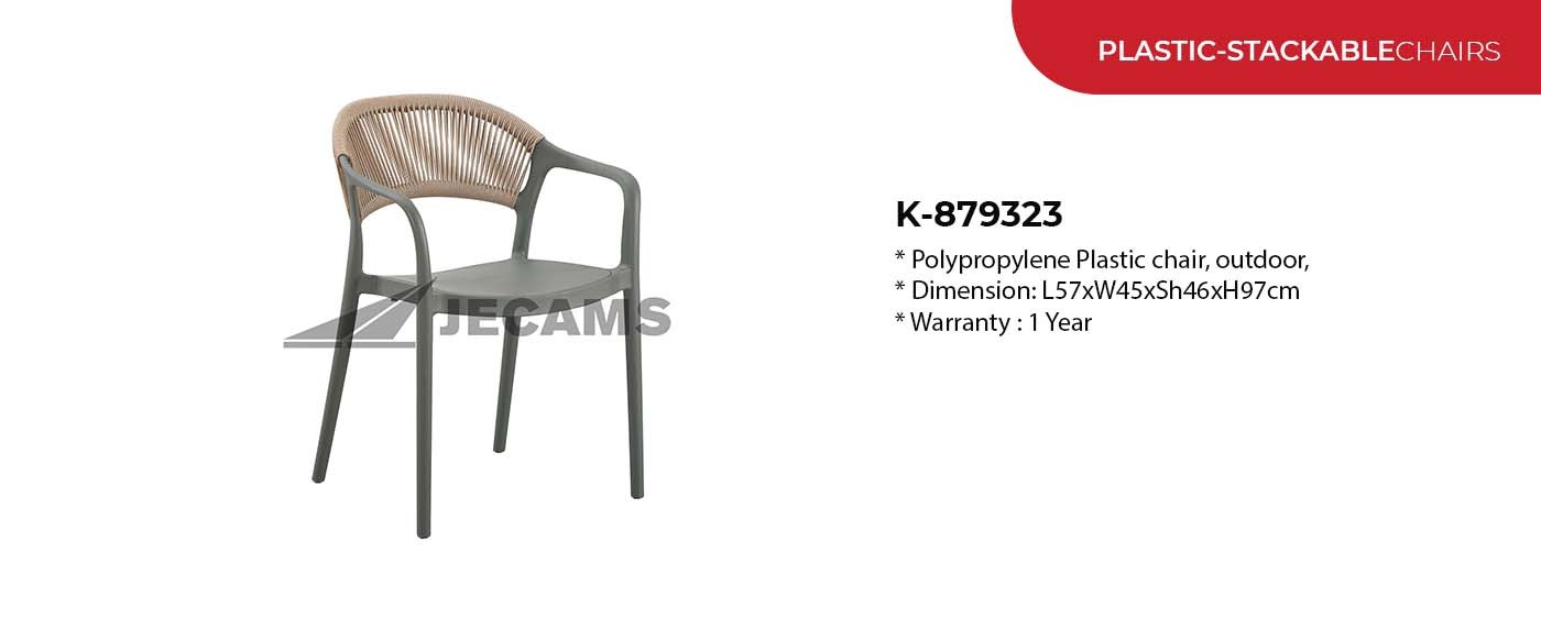 durable plastic chair for outdoors