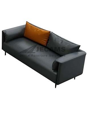 Black Orange Long Lounge Chair