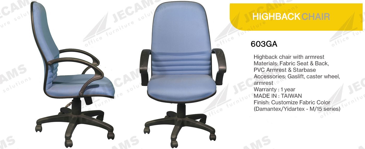 fabric highback office chair