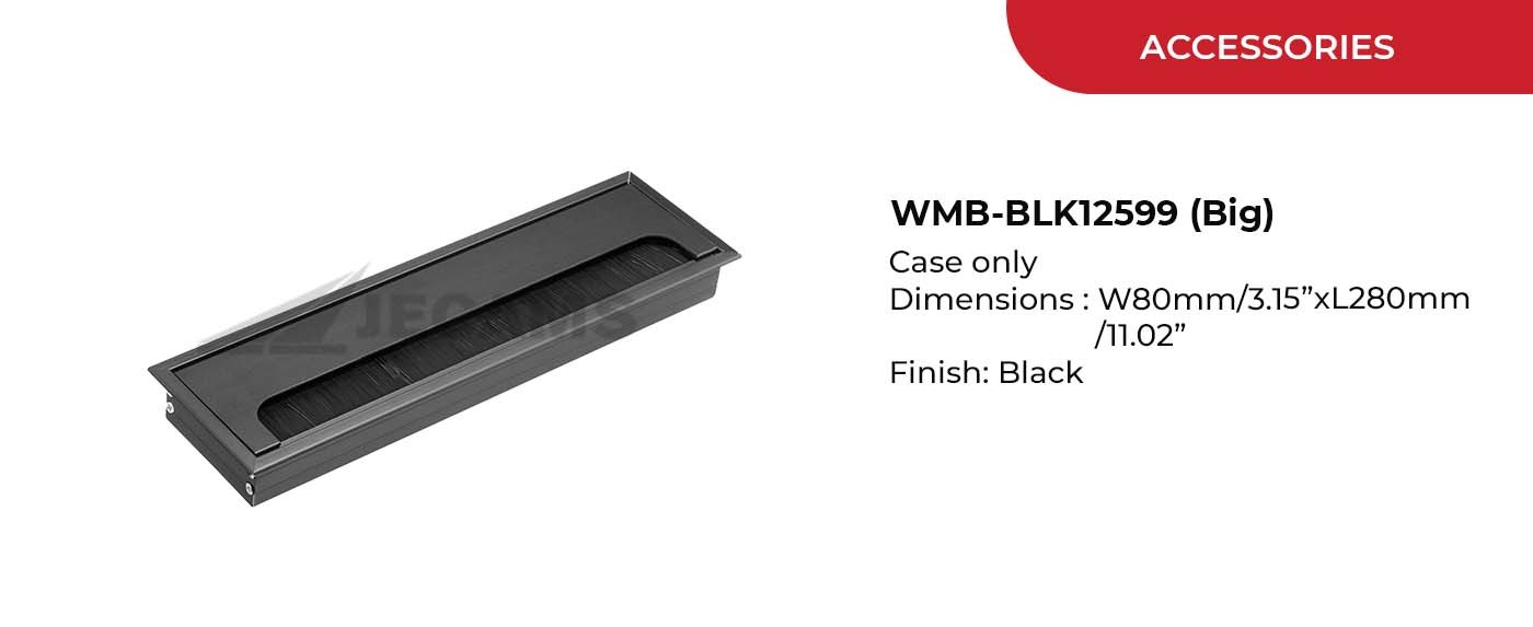 large cable organizer in black