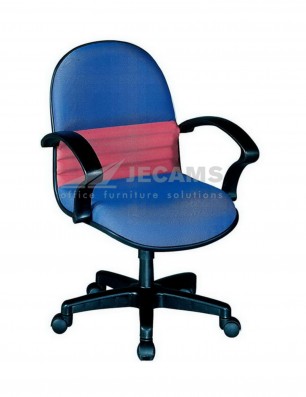 mid back fabric office chair BLUE plus PINK