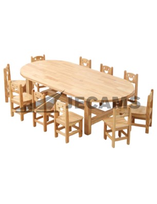 Study table for kids with safe rounded edges