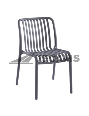 Lightweight plastic stackable chair