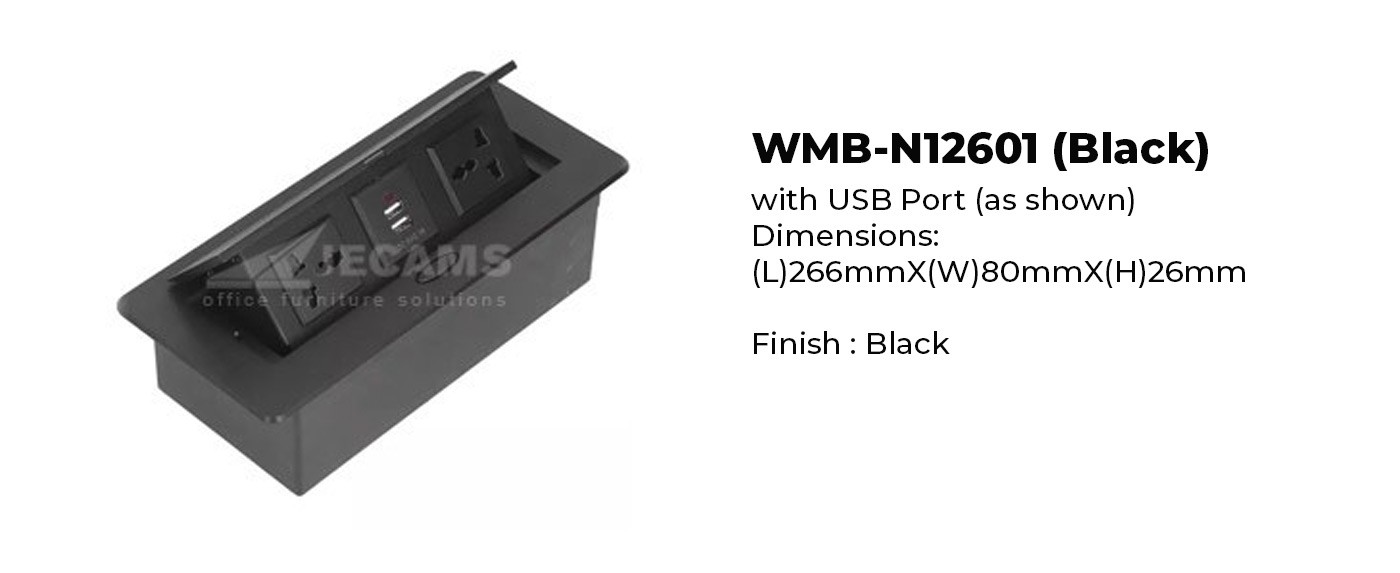 Black USB Port