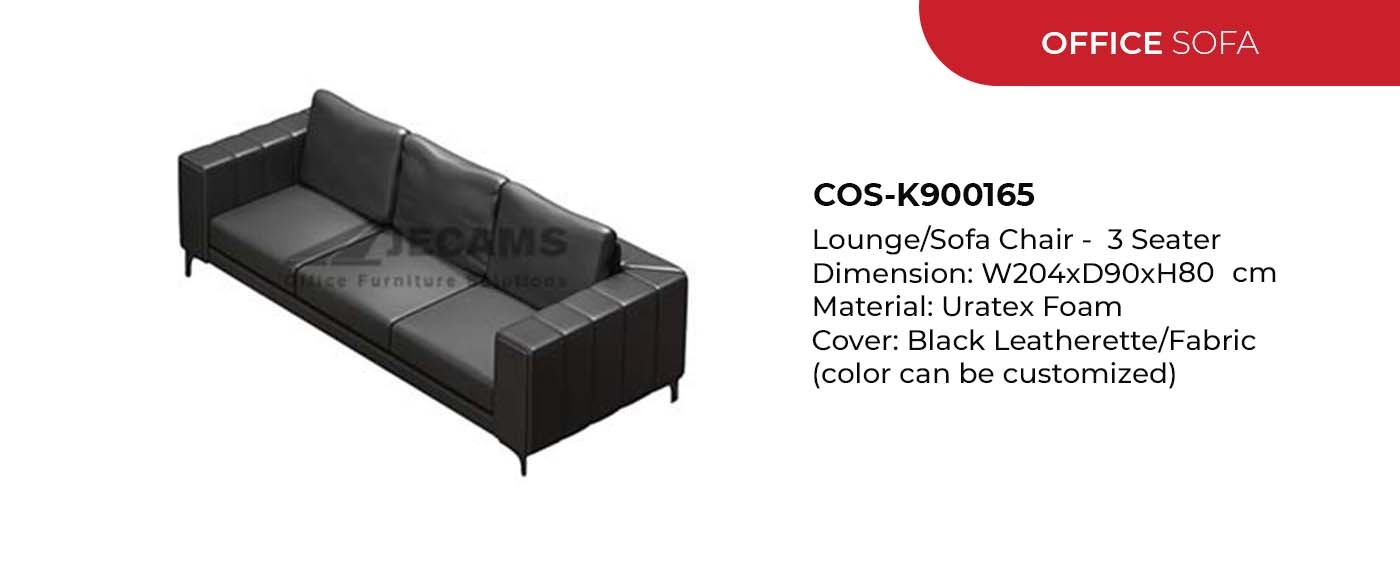 black office sofa