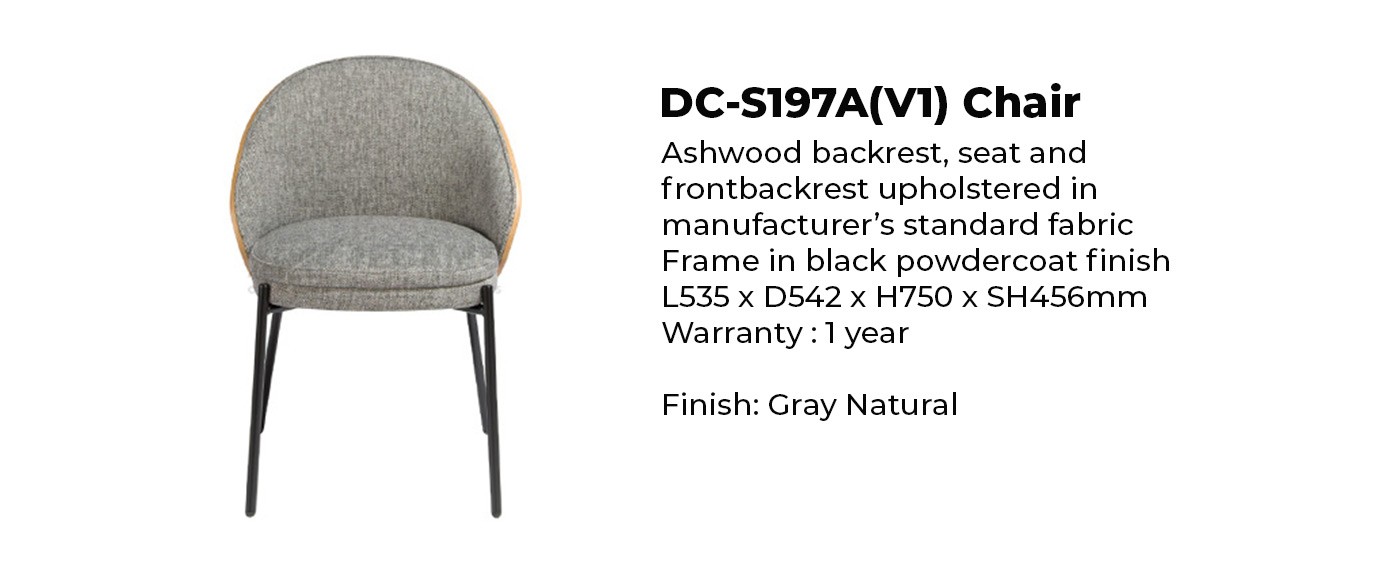 gray natural home office chair