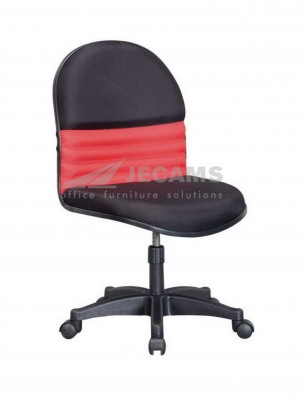 mid back desk chair 303 BLACK plus RED fabric