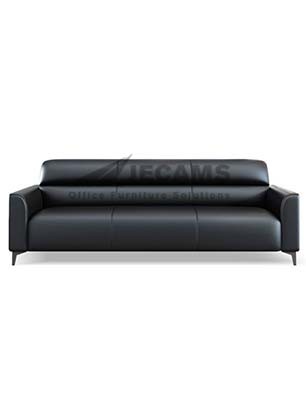 Black 3-Seater Lounge Chair