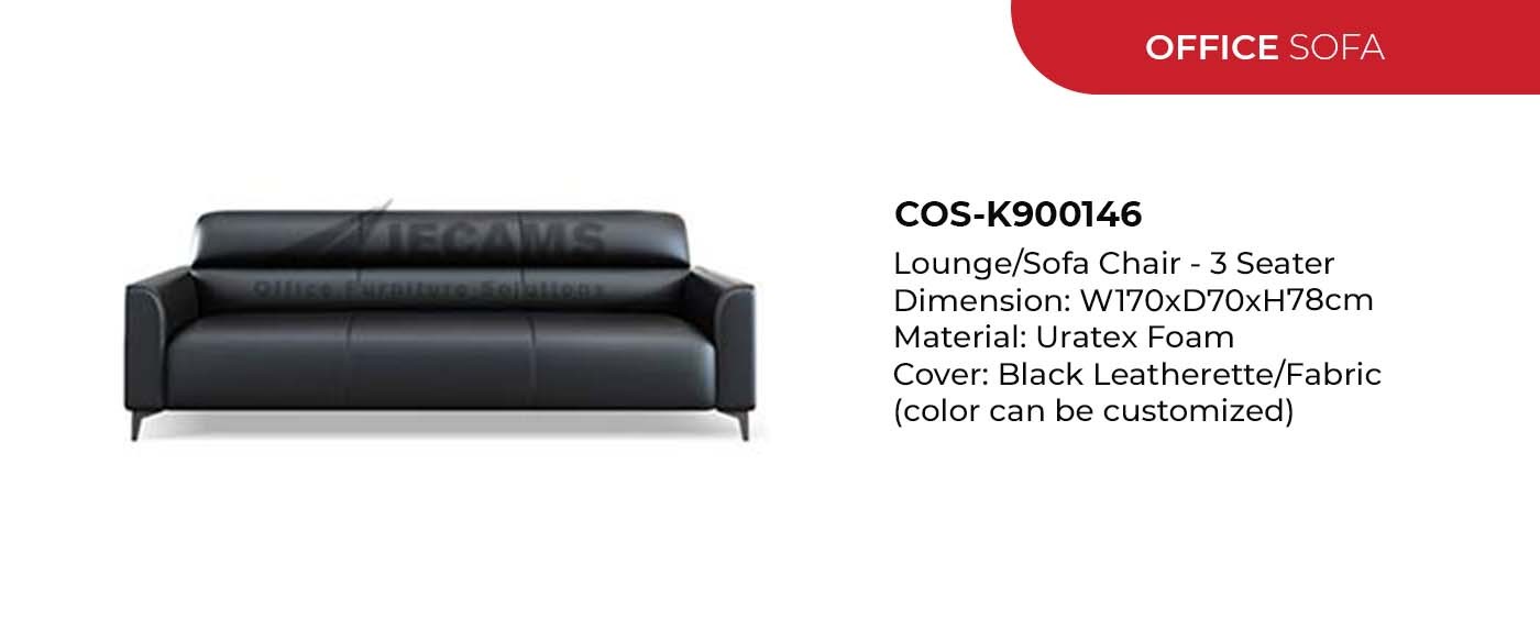 black office sofa