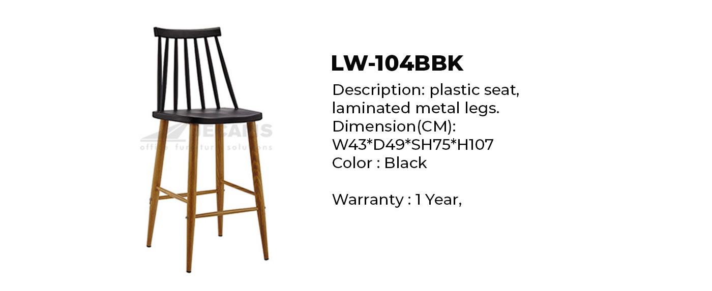 black stool draft chair