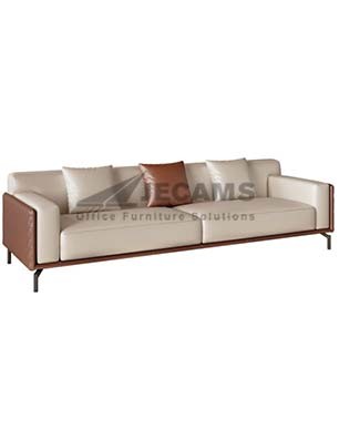 White Brown Lounge Chair