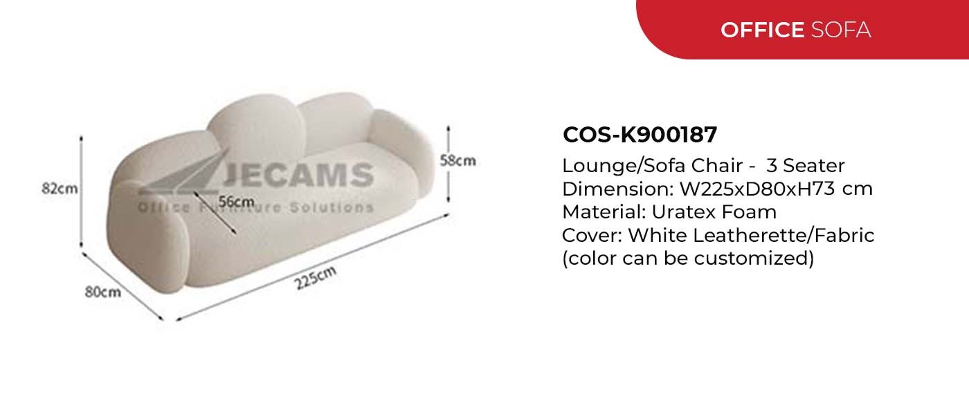 white leatherette lounge chair