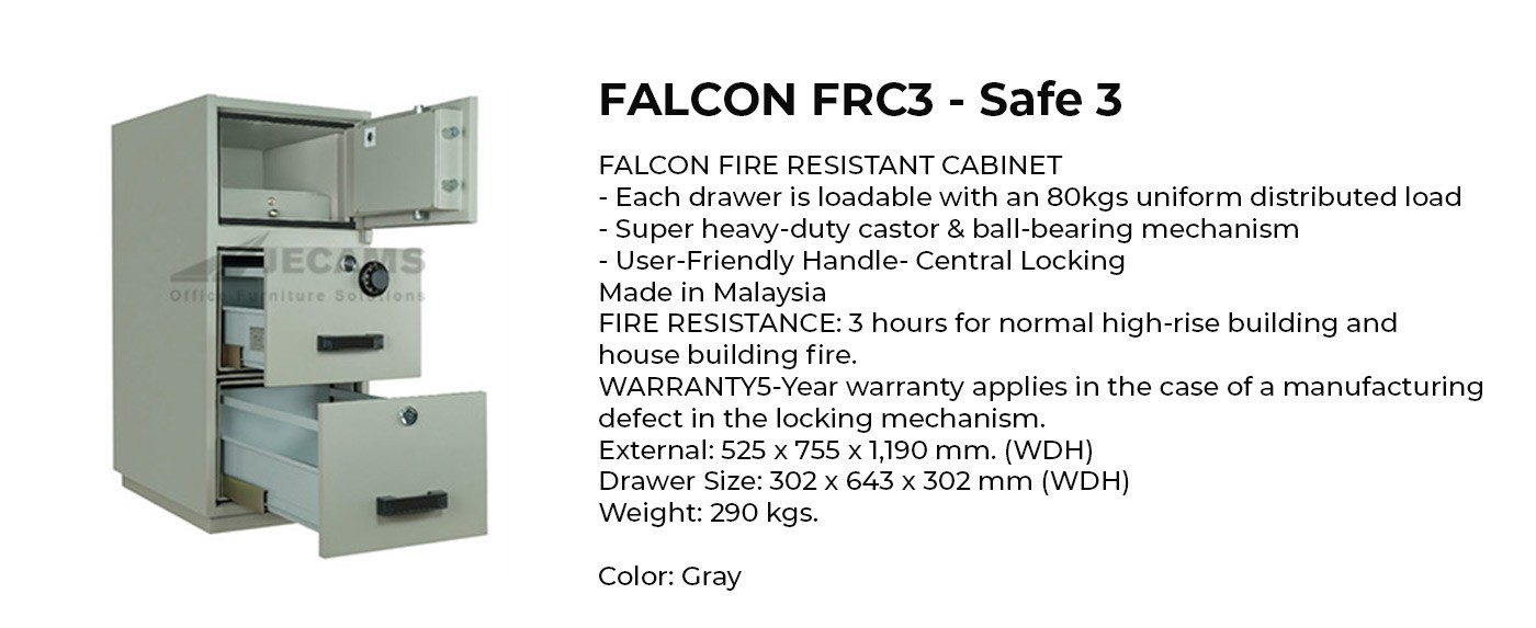 gray fire resistant cabinet