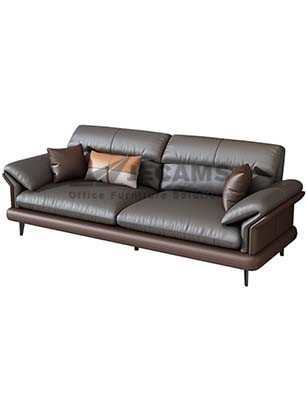 Black Brown Sofa 3-Seater