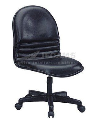 Leatherette Chair Without Armrest