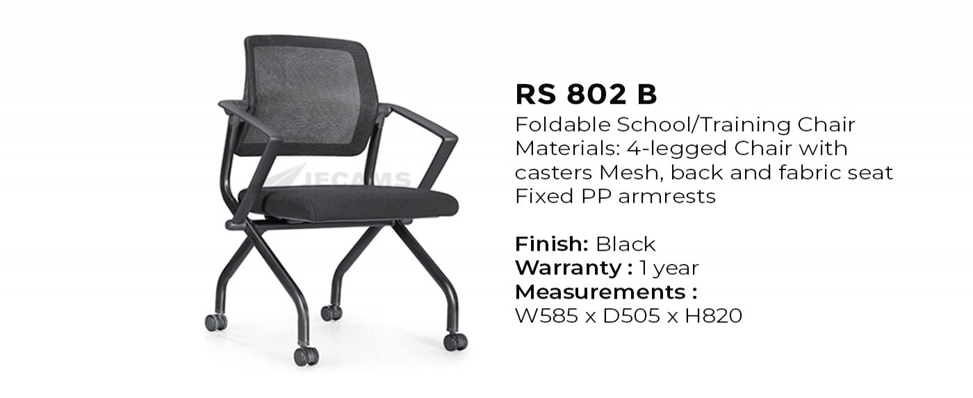 Black Office Chair With Wheels