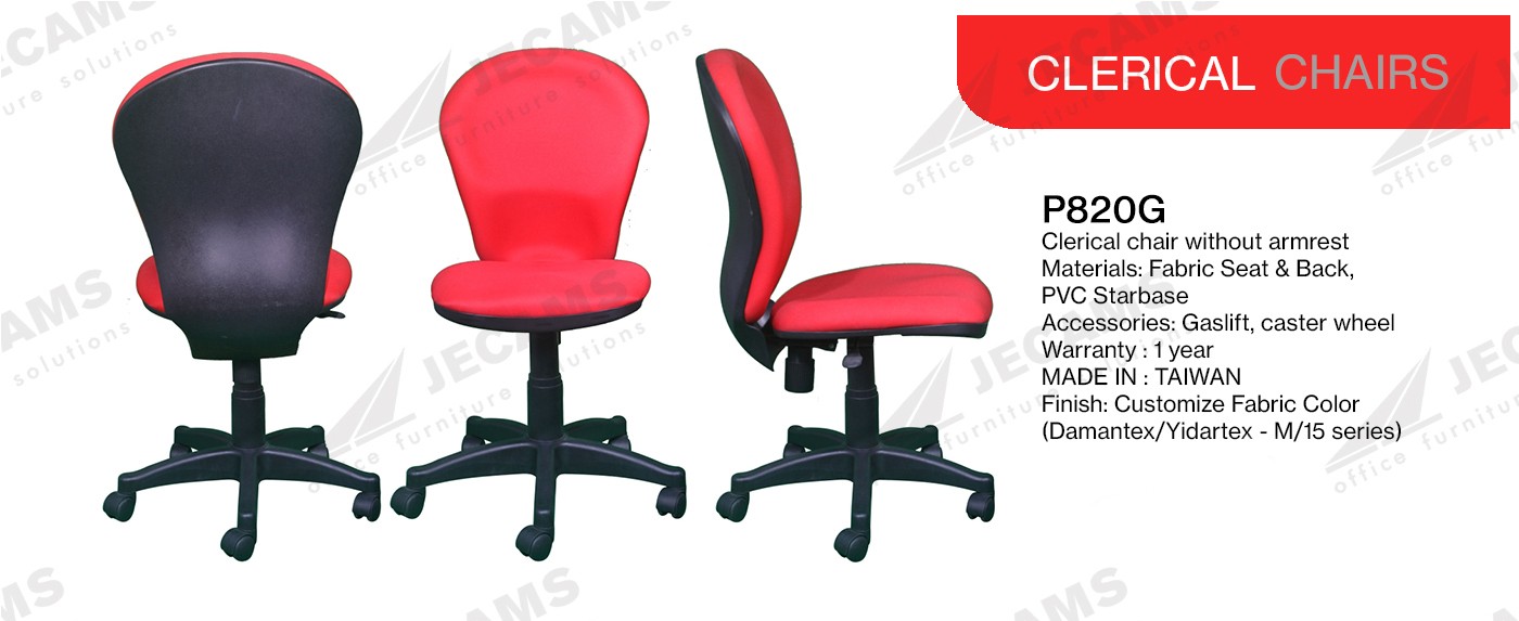 Clerical Chair without Arnrest