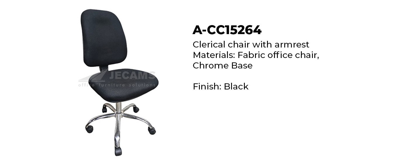 Clerical Chair without Armrest