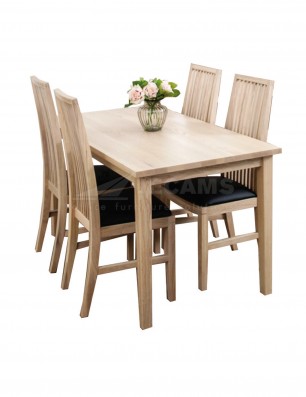 4 Seater Natural Wooden Dining Table, Dining Table Set In Philippines