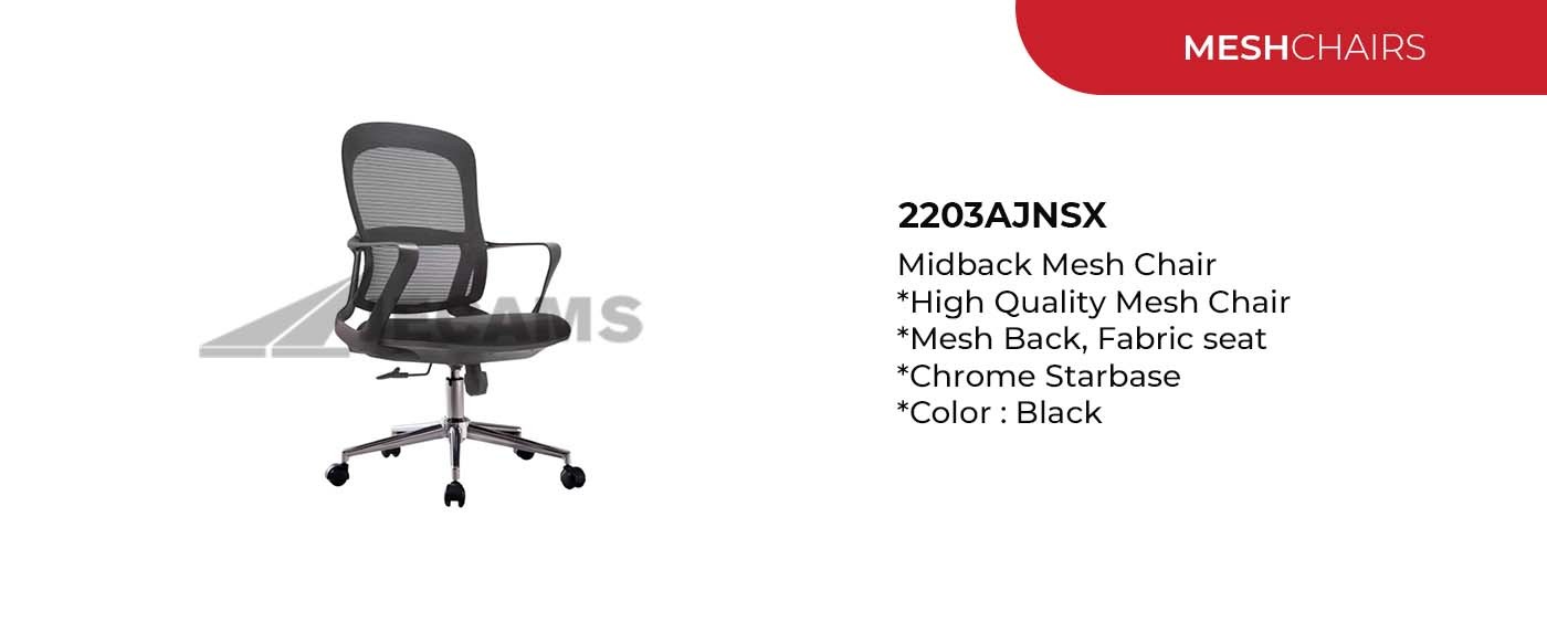 mesh chair midback