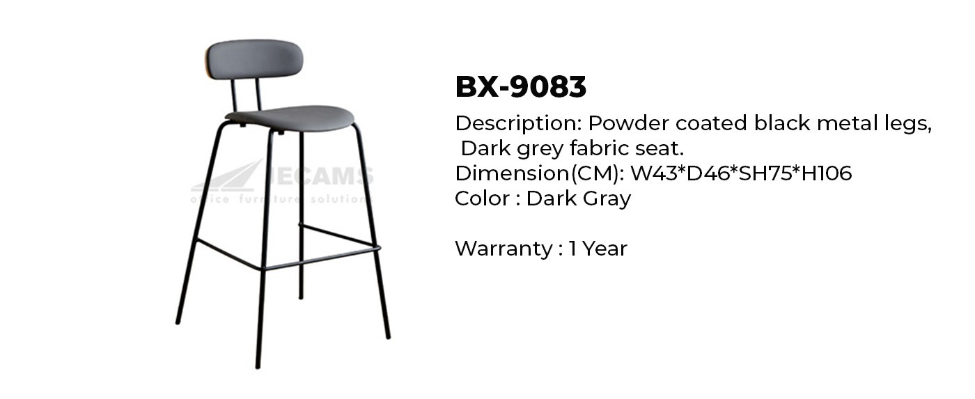 dark gray high chair