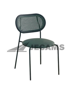 rattan designed stackable chair for office reception