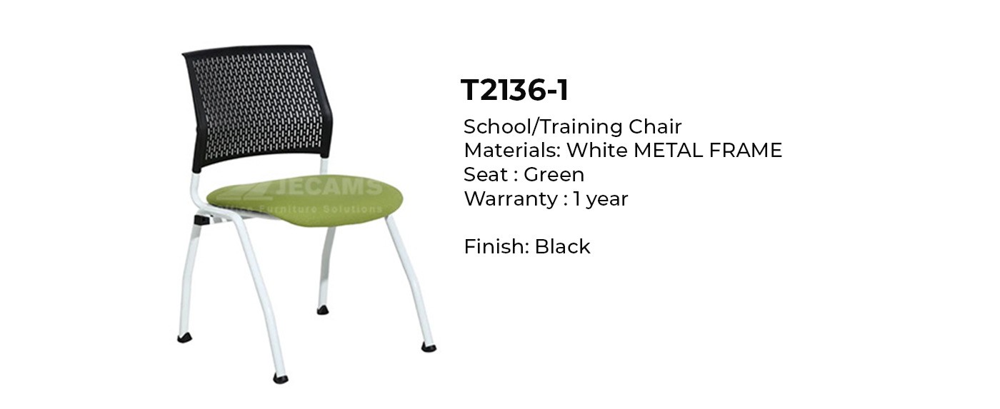black green training chair