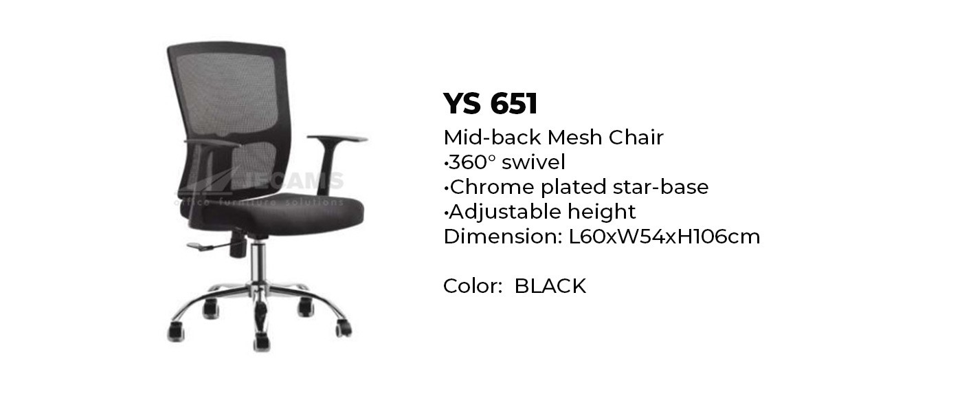 Adjustable Mid Back Mesh Chair