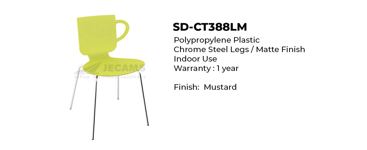 steel legs plastic chair