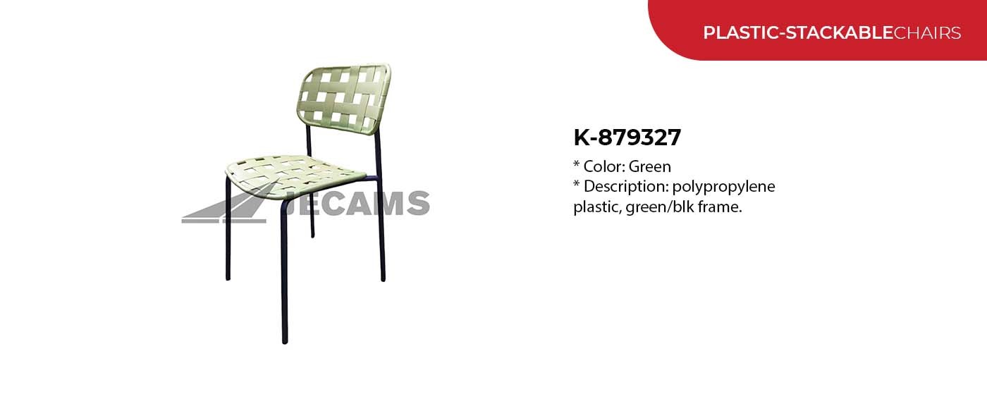 green chair stackable