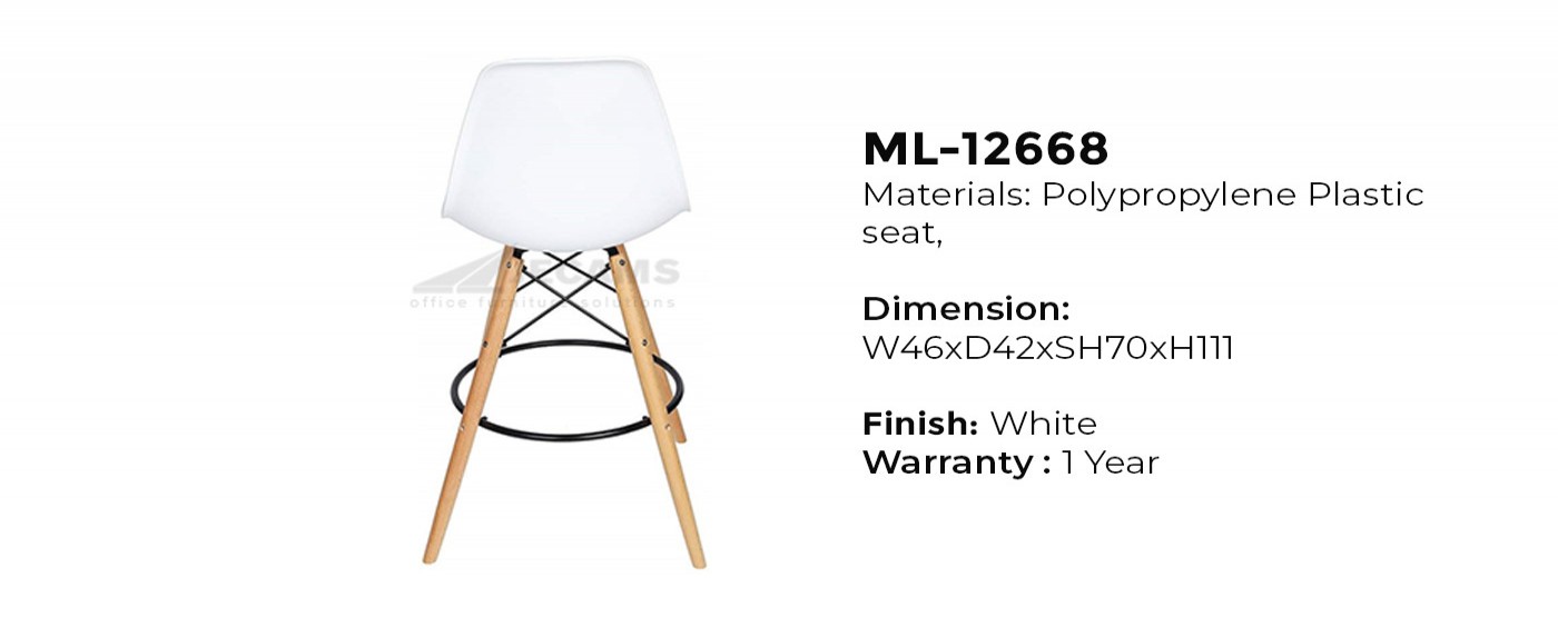 White High Plastic Chair