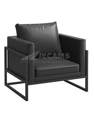 black leather office chair