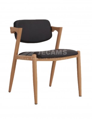 leather backrest stackable chair HT-401