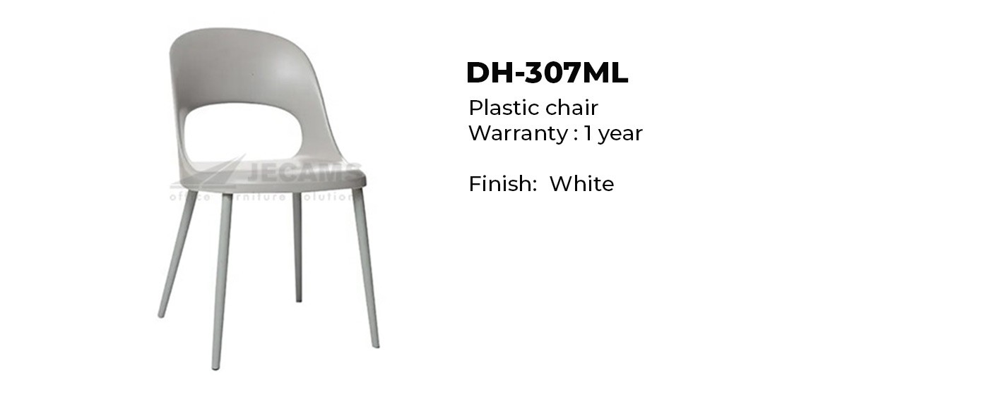 white PP plastic single chair