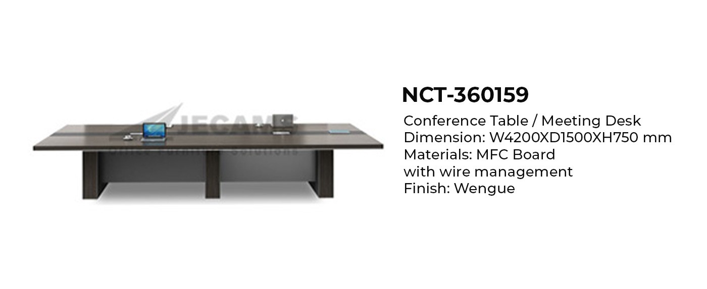black conference table modern